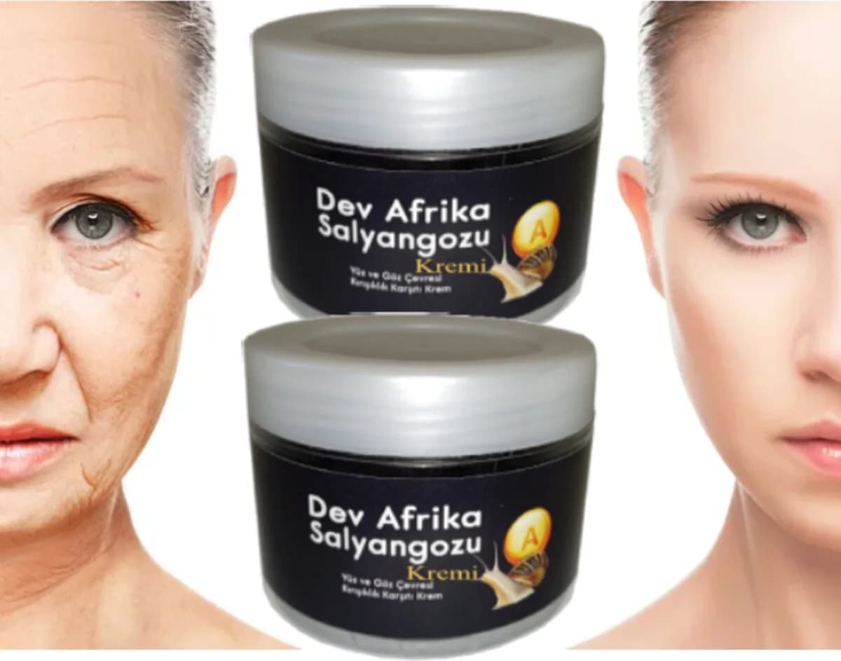 Dev Afrika Salyangoz Yüzde Bakım Kremi 100 ml x 2 Adet