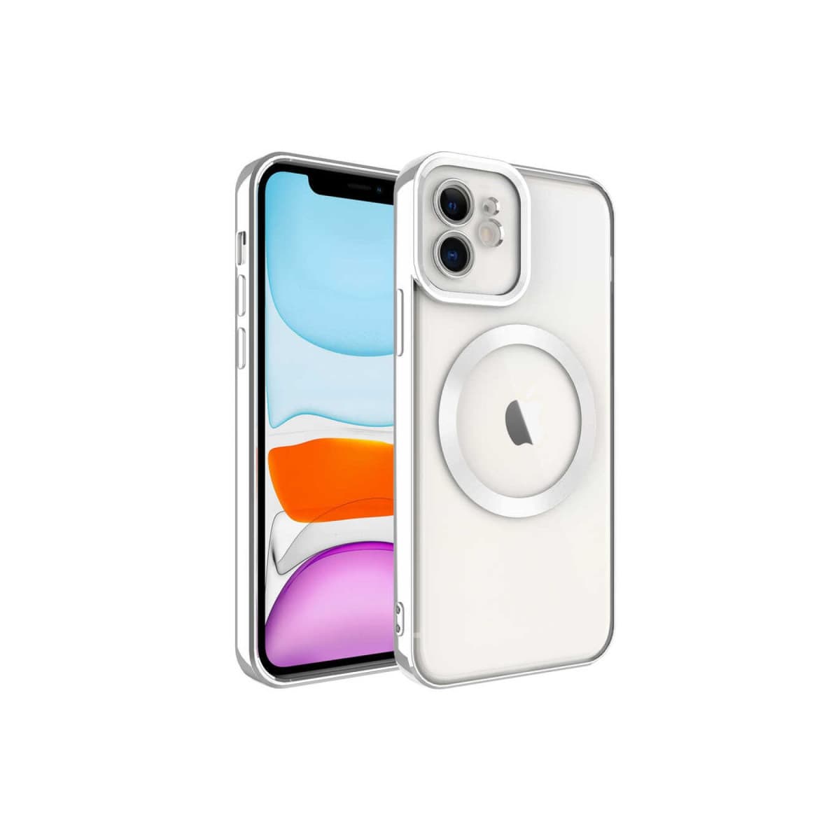 iPhone 12 Kılıf Kross Magneticsafe Kapak - Titan Gri