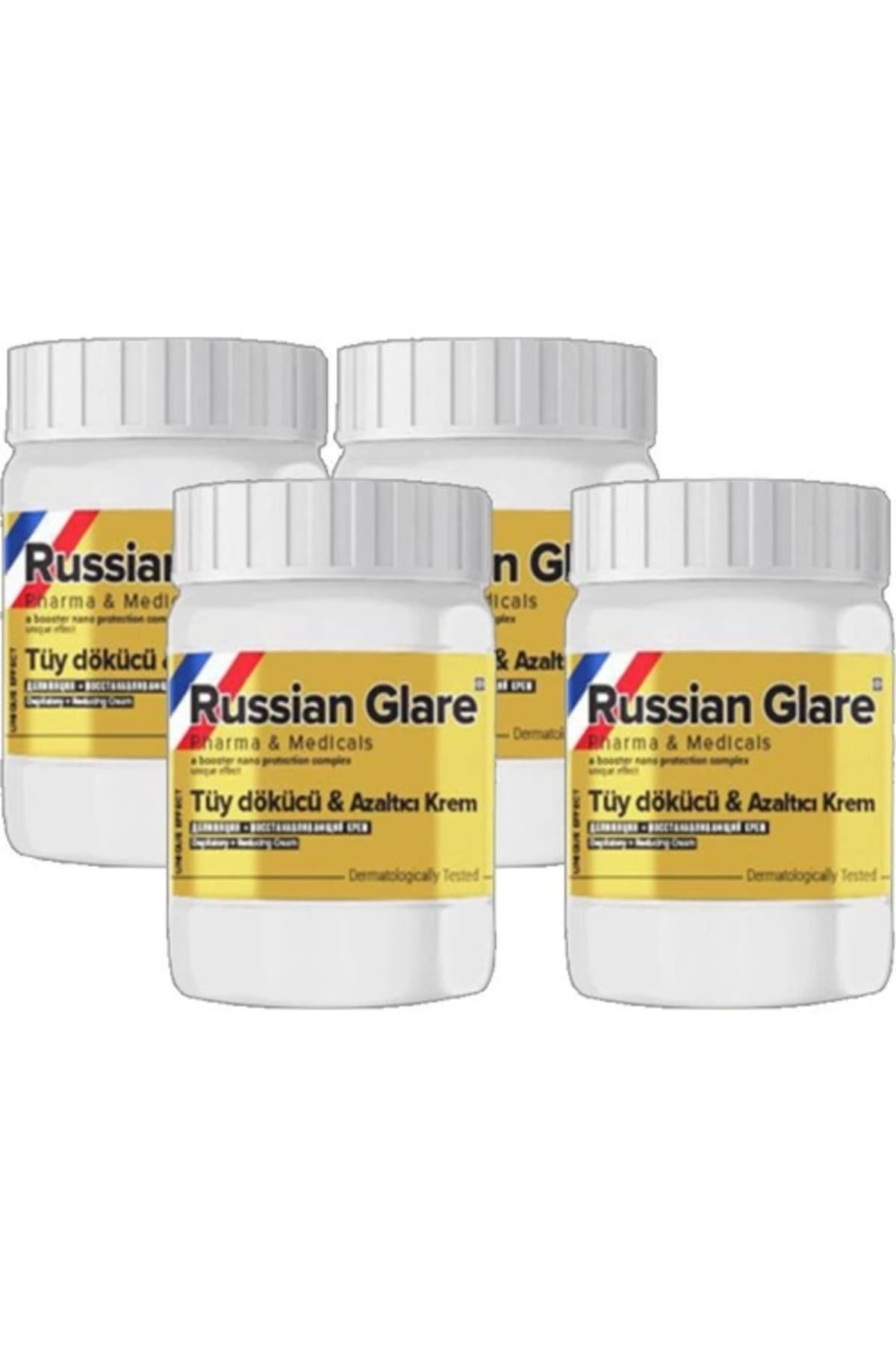 Russ Glare Nano 4 Tane x 50 ml Tüylere Krem Russ Merhemi