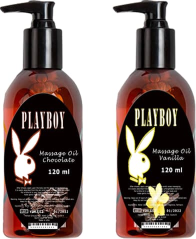 Playboy Massage Oil Chocolate And Vanilla FRAGRANCES120 ml Çikolata ve Vanilya Kokulu Vücut Masaj Yağı