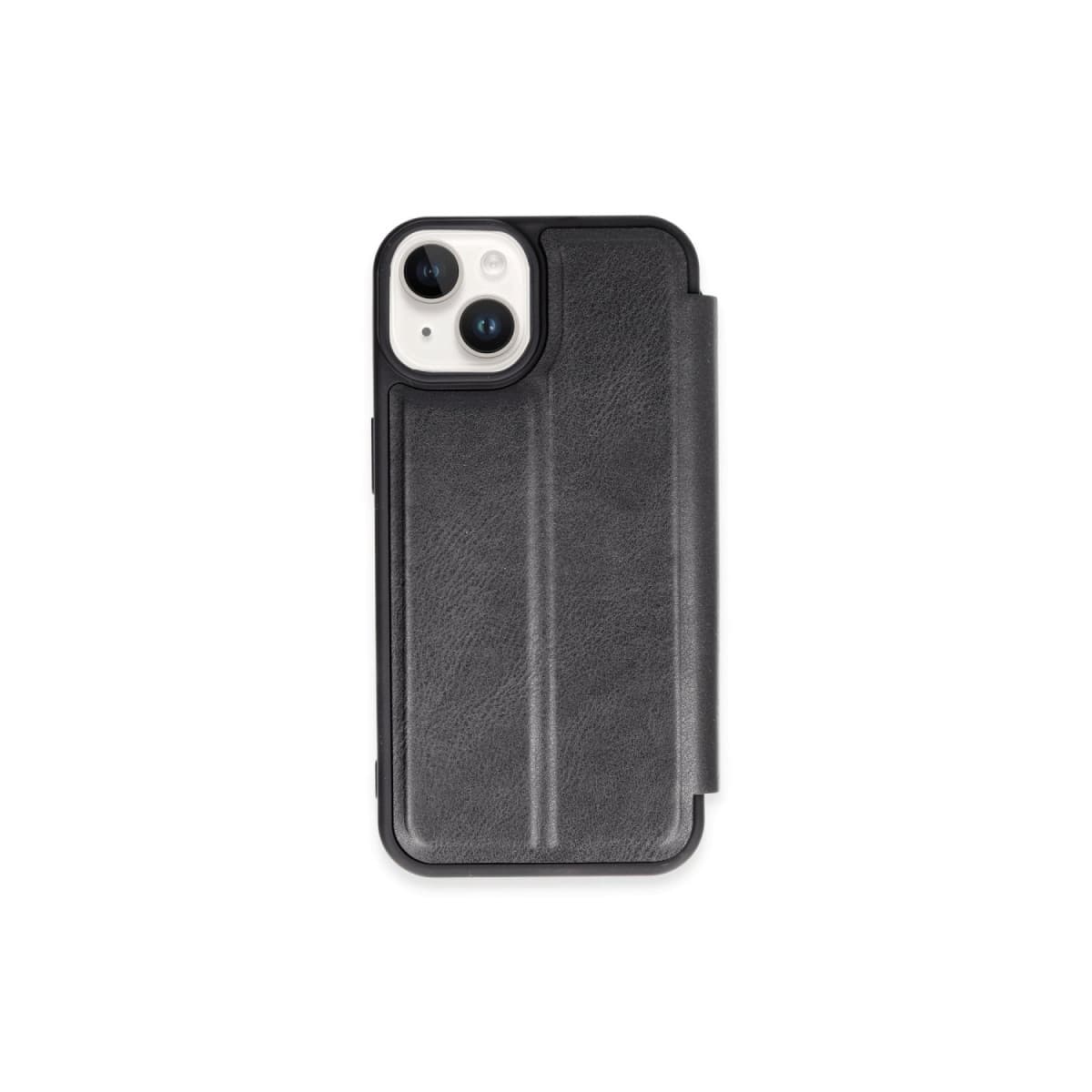 iPhone 15 Kılıf Flip Cover - Siyah