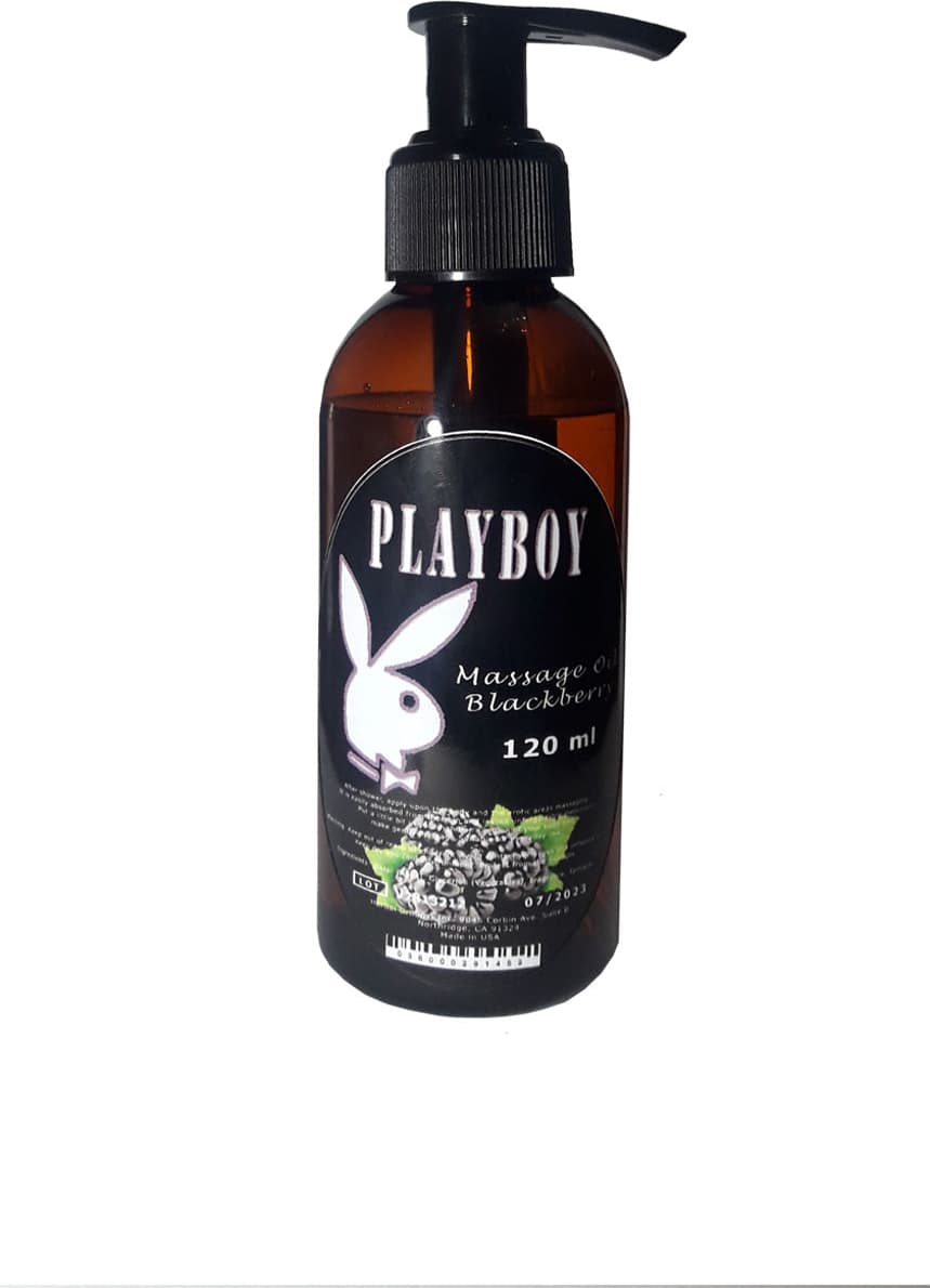 Playboy Blackberry Flavored Massage Oil Böğürtlen Aromalı Vücut Masaj Yağı 120 ml 1 Adet