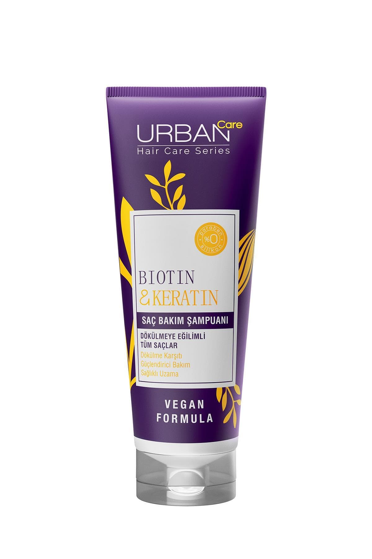 SAÇ ŞAMPUANI & BIOTIN VE KERATIN DÖKÜLMEYE EĞİLİMLİ SAÇLARA ÖZEL VEGAN 250ML