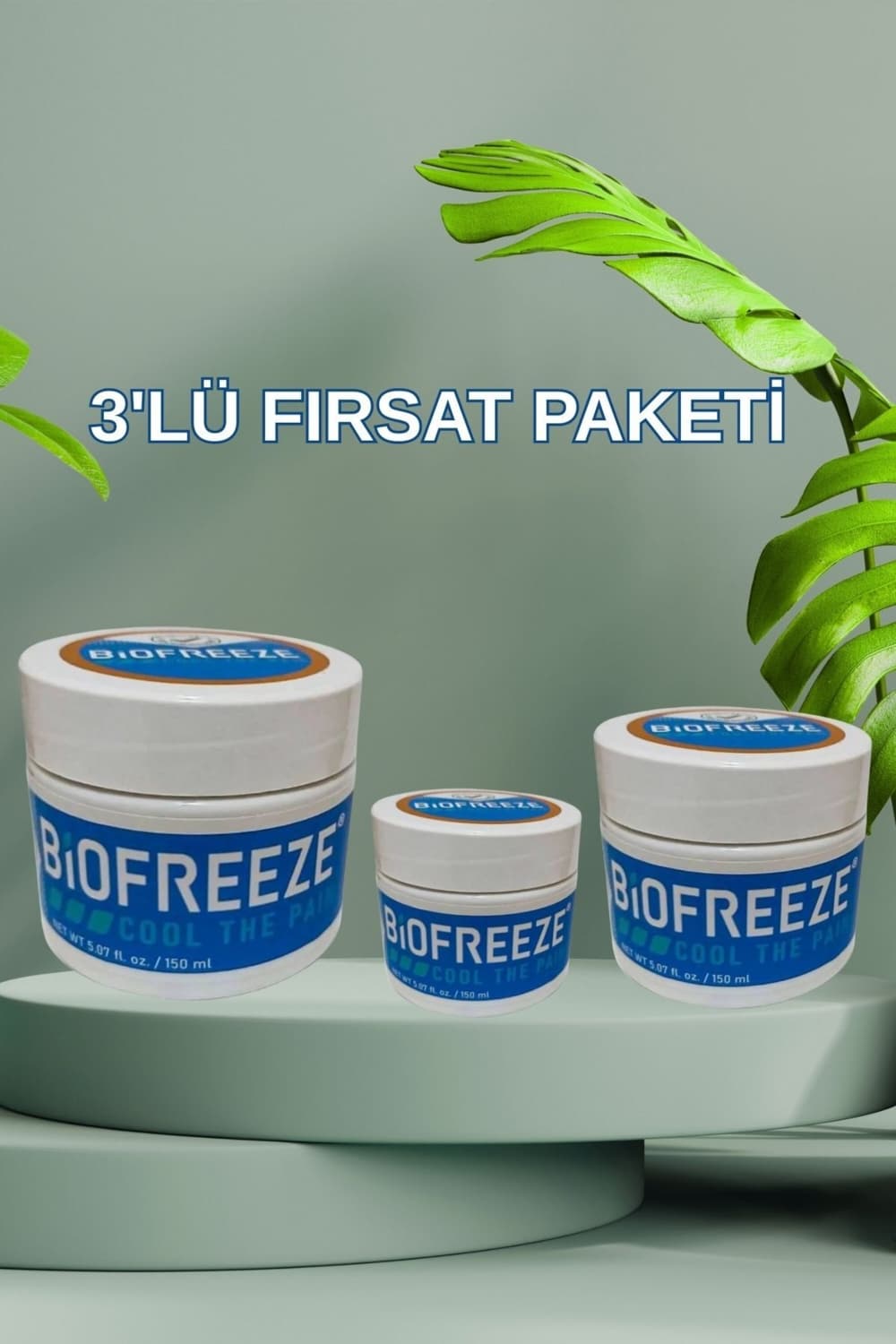 Biofreeze Kremi 150 ml x 3 Adet