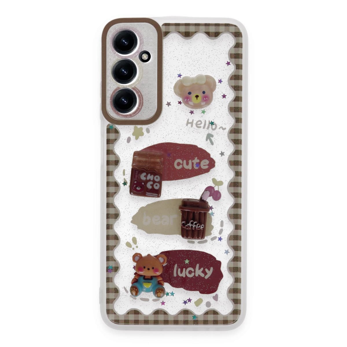 Galaxy A25 5G Kılıf Sweet Desenli Silikon Kapak - Şeffaf