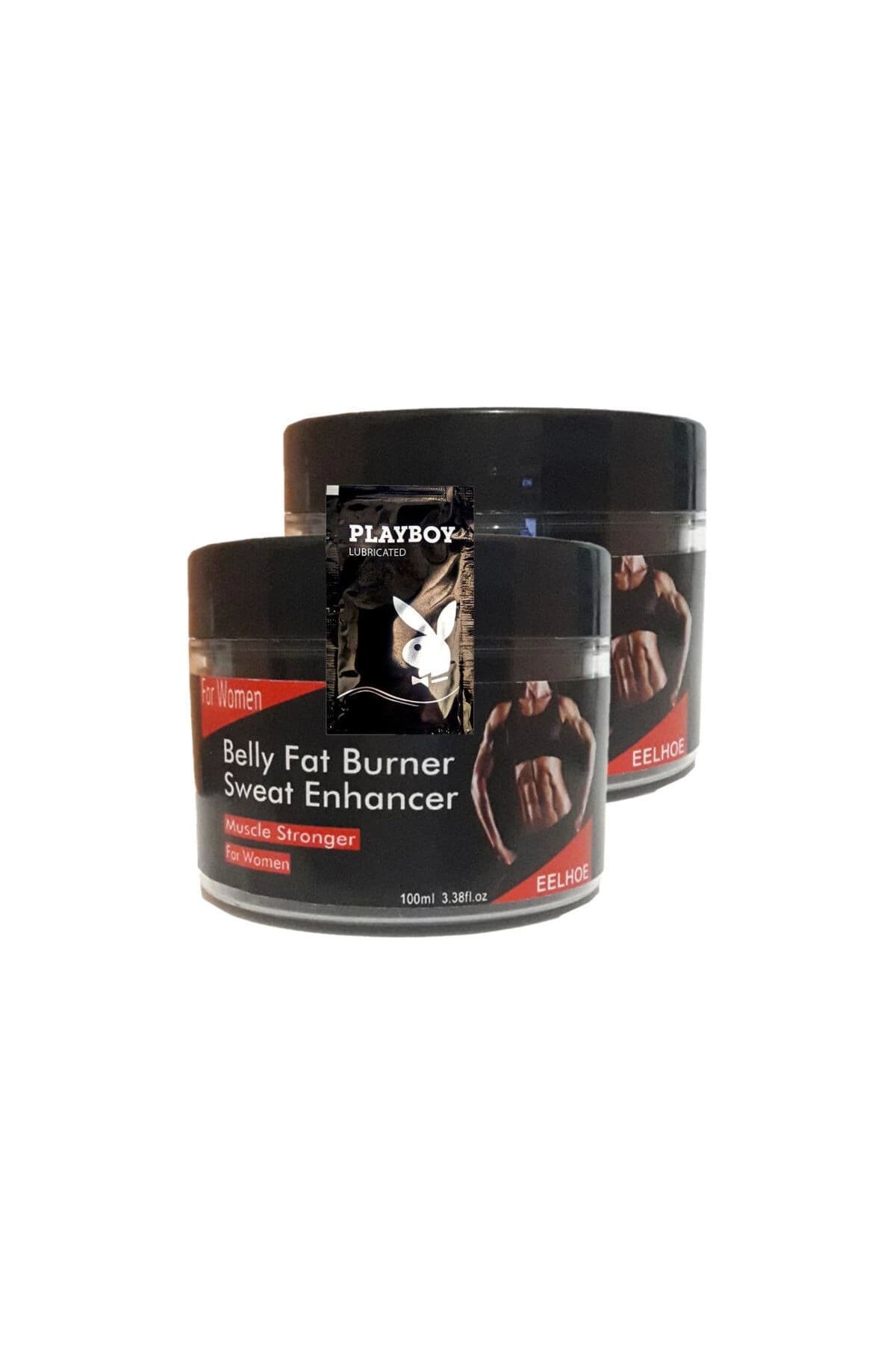 Belly fatBurner Sweat Enhancer Kadınlar için krem 2x100 ml + 1 Adet Jel ile