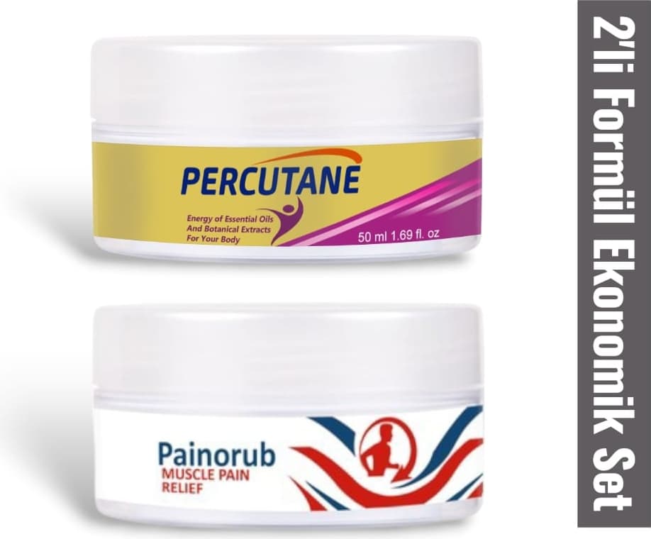 Percutane Ağrı Yönetimi Için Etkili Bakım Kremi 50 ml + Painorub Muscle Paine-Relief Cream 50 ml
