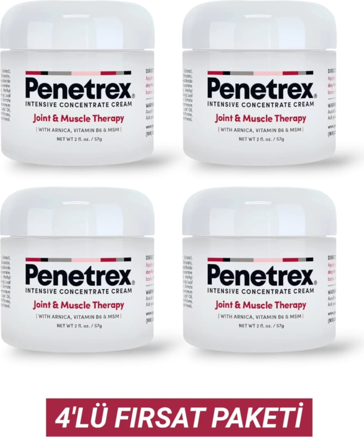 Penetrex Vücut Kremi 4 Adet