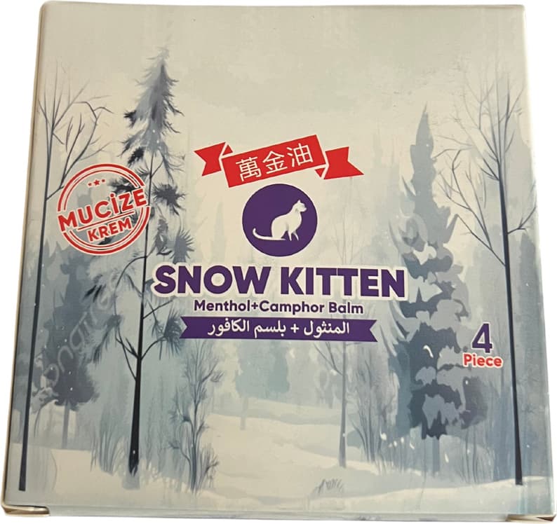 Medicablends Snow Kitten Menthol Balm Krem 4lü