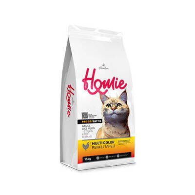 Multi Color Renkli Taneli Tavuklu Yetişkin Kedi Maması 15 Kg