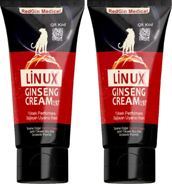 Linux Ginseng Cream 2 Adet Erkeklere Yeni Destek 50 ml Krem