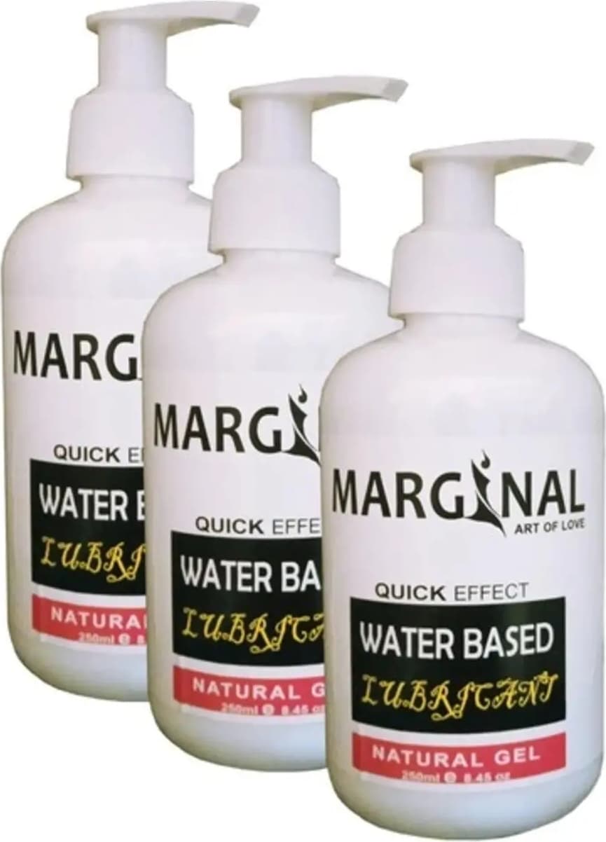 Süper Marginal Water Based Lubricant Gel 250 ml Jel 3lü