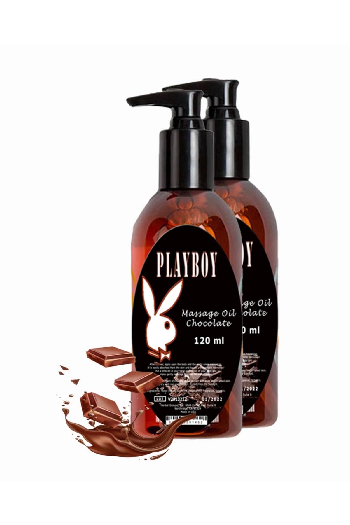 Çikolata Aromalı Vücut Masaj Yağı 120ml Chocolate Flavored Massage Oil 2 Adet