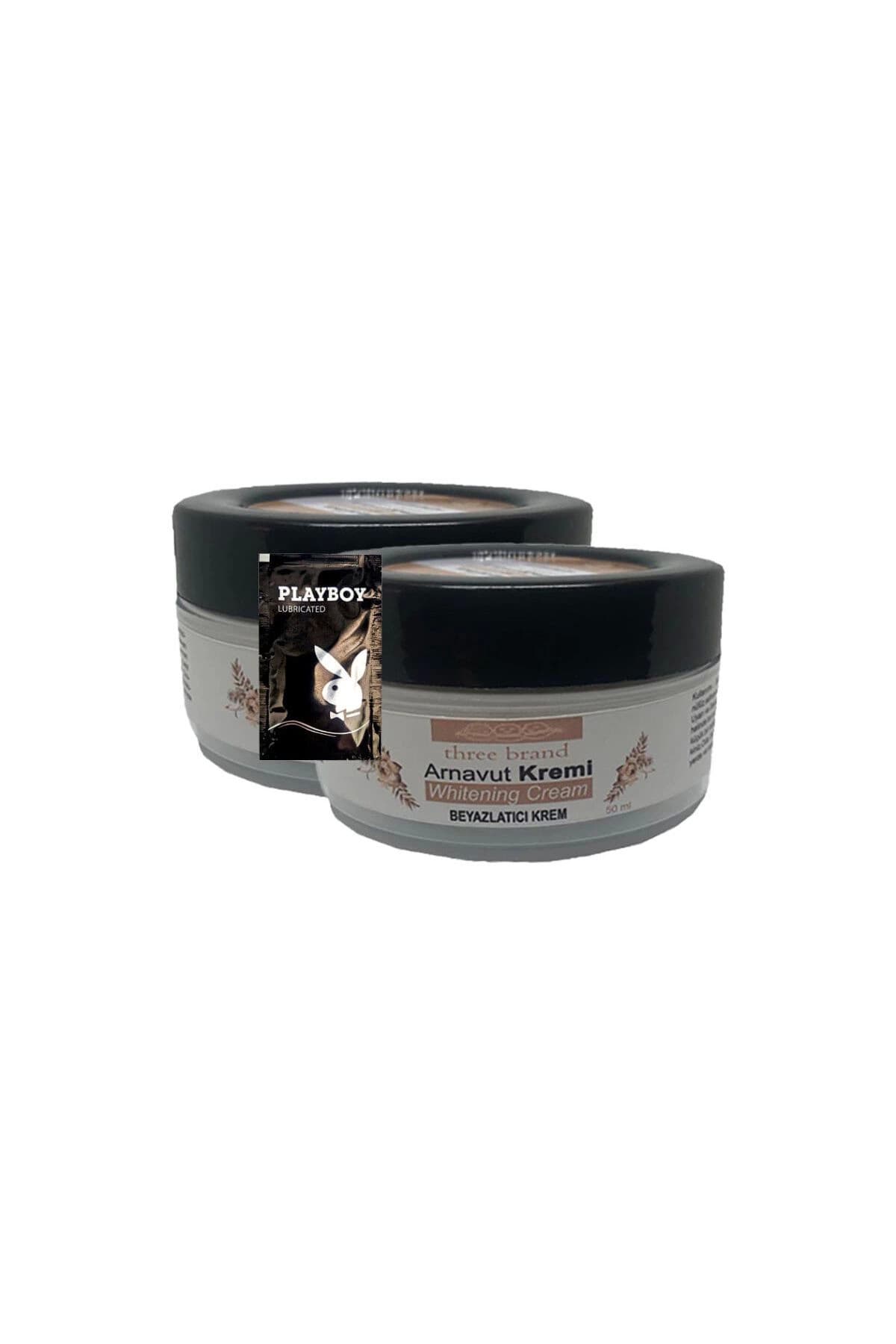 Arnavut Kremi 2x50 ml Cilt Renk Açıcı Masaj Bakım Kremi 1 adet Jel ile