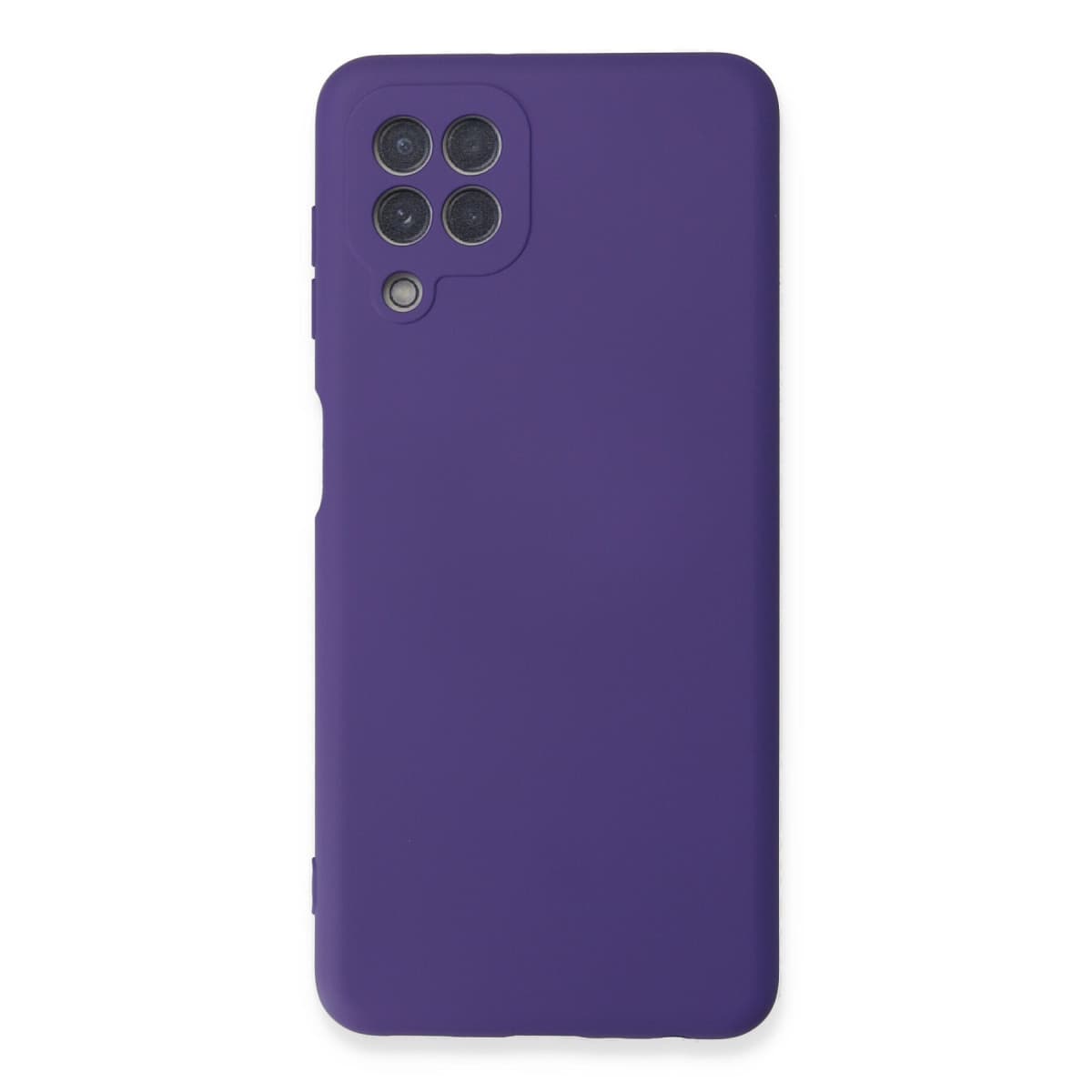 Galaxy A22 Kılıf Nano içi Kadife Silikon - Mor