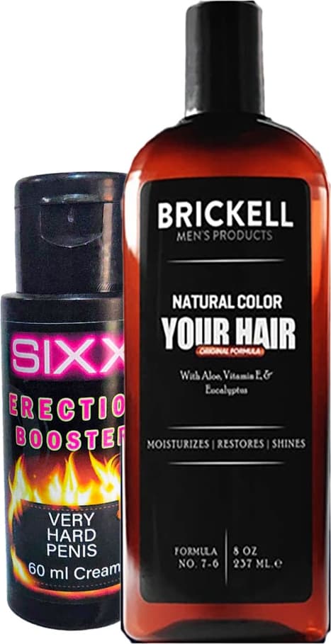 Brickell Şampuan Saçsakal Erkek Beyazıık Anti.white 237ML Ayrıca + Sıxx Erkeğe Özel Sertlikkremi 60 ml
