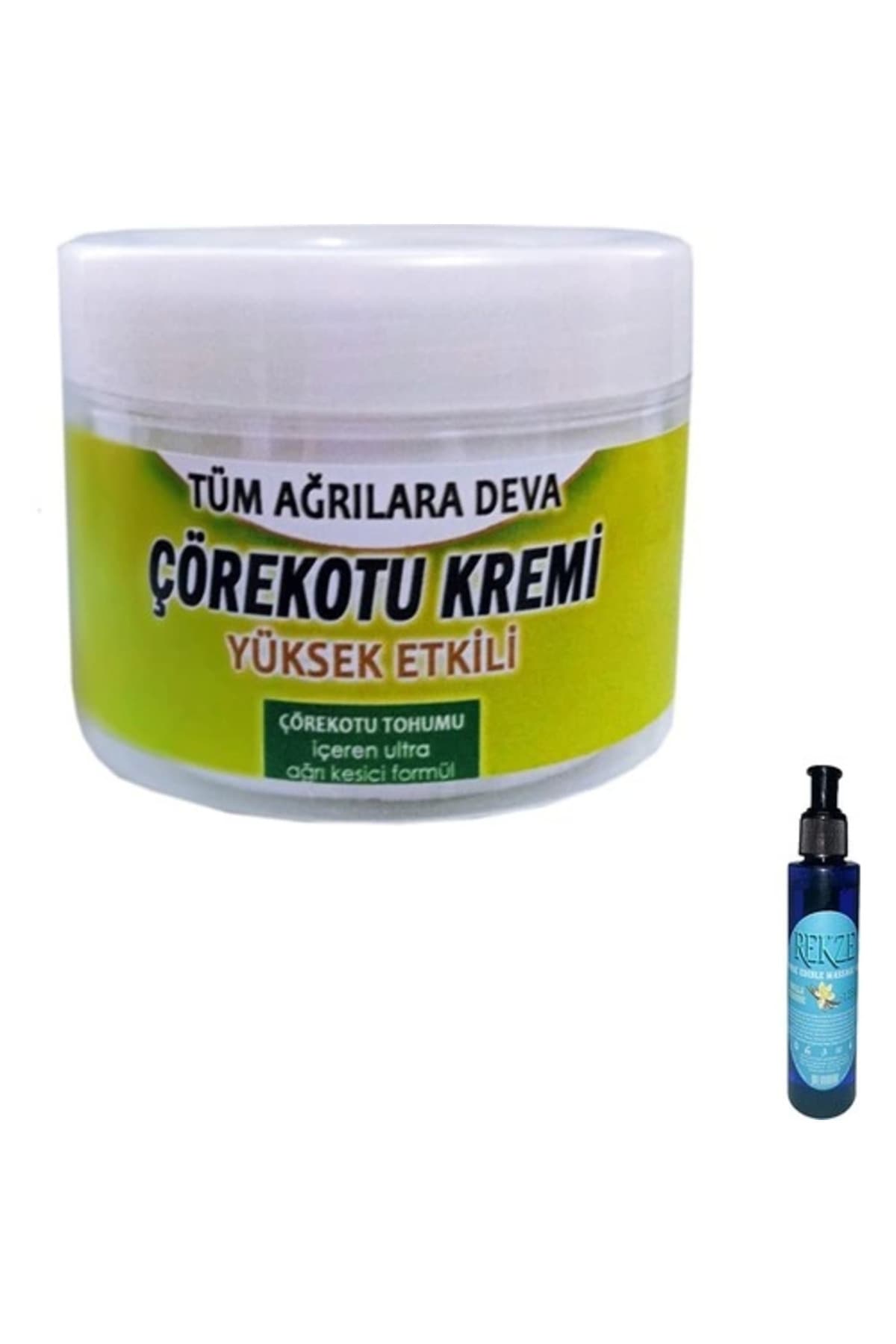 Çörek Otu Kremi + 100 Ml / Rekza Çilekli Vücut Masaj Bakım Yağı 125 Ml