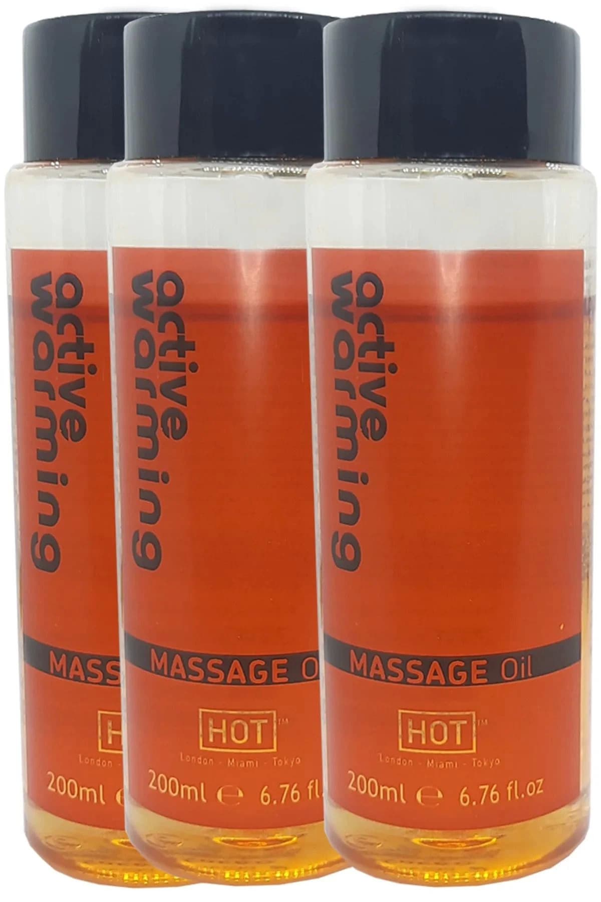 Active Warming Massage Oil 600 ml Isıtıcı Özellikli rotik Masaj Yağı X 3 ADET