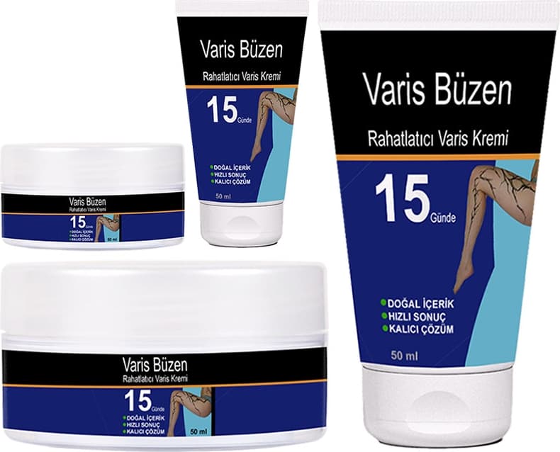 Varisbüzen Bacaklara Masaj Krem Seti 2şerli Set 50 Şer ml Tüp + Kavanoz Cream