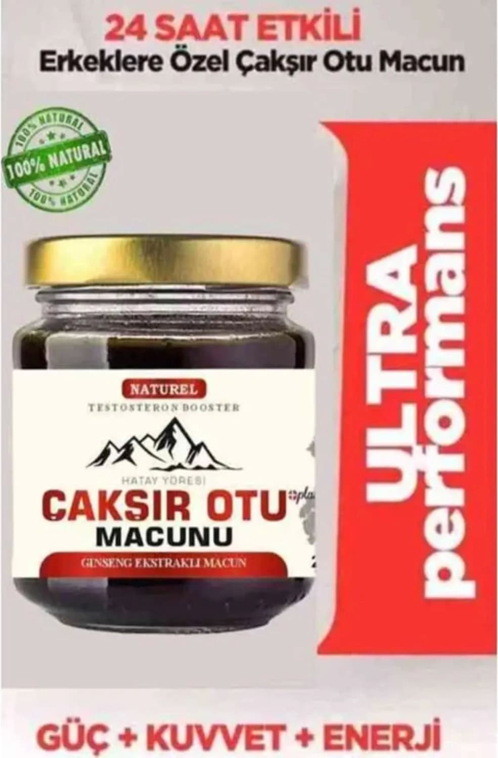 Gizmur Store Bitkisel Çakşır Otu Macunu Erkeklere Özel Performans Yükselticili Macun Mucize