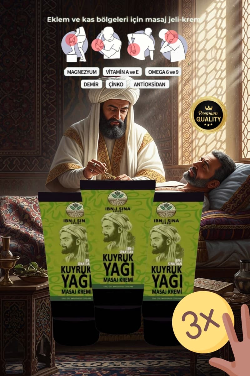İbn-i Sina Herbal Ibni Sina Kuyruk Yağı Mucizesi Masaj Kremi 3 Adet