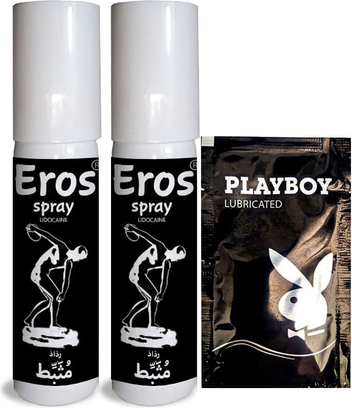 Eros Black *delayspray* 2 Tüp Erkeklere Geciktiricisprey 20 ml + Kaydırıcıjel