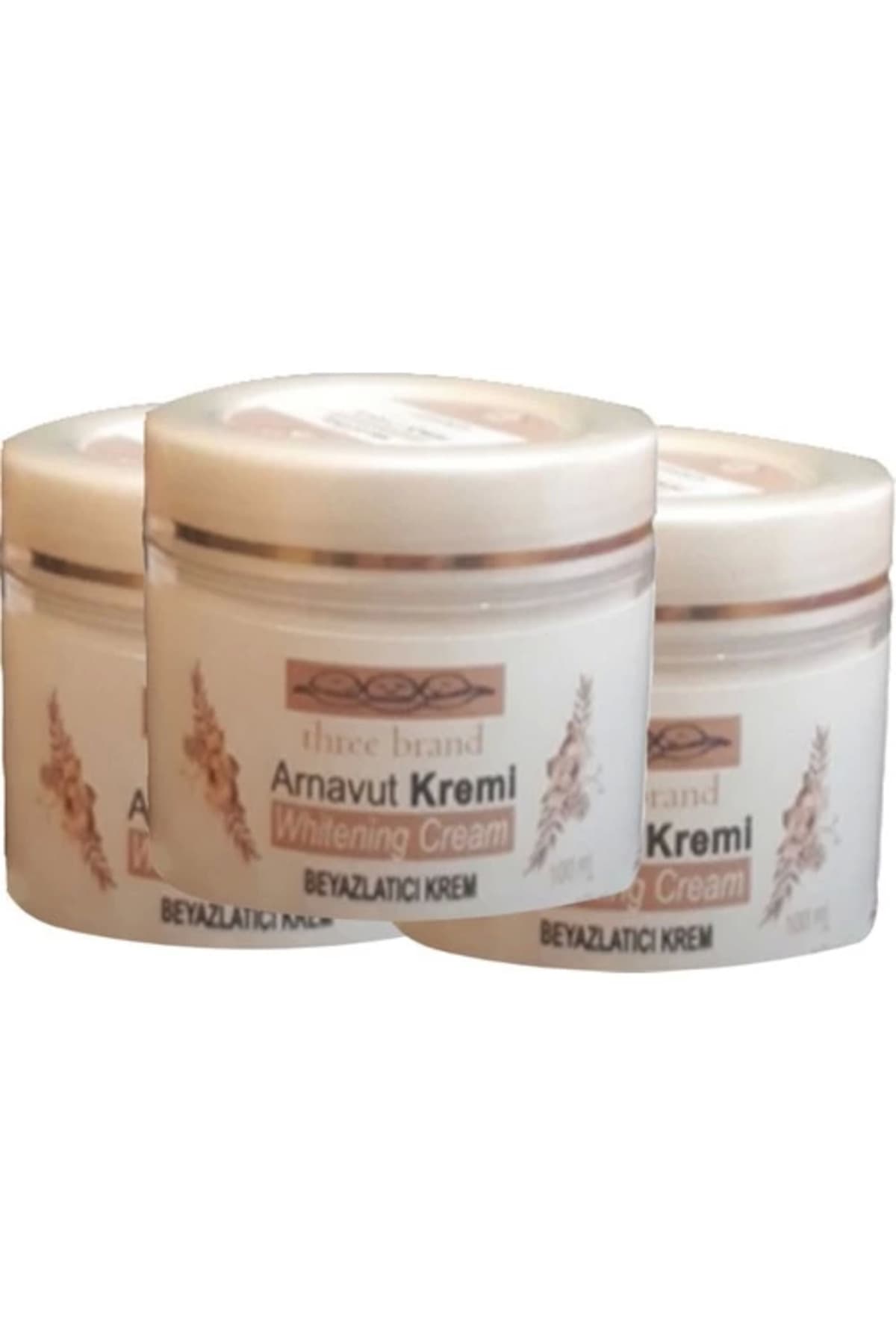Three Brand Arnavutkremi 3lü Adet Whitens Cream Tümbölge Aklık Kremi 100 ml