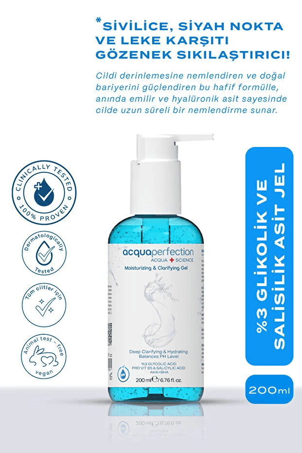 Yüz Temizleme Jeli & Nemlendirici Yüz Temizleme 200ML