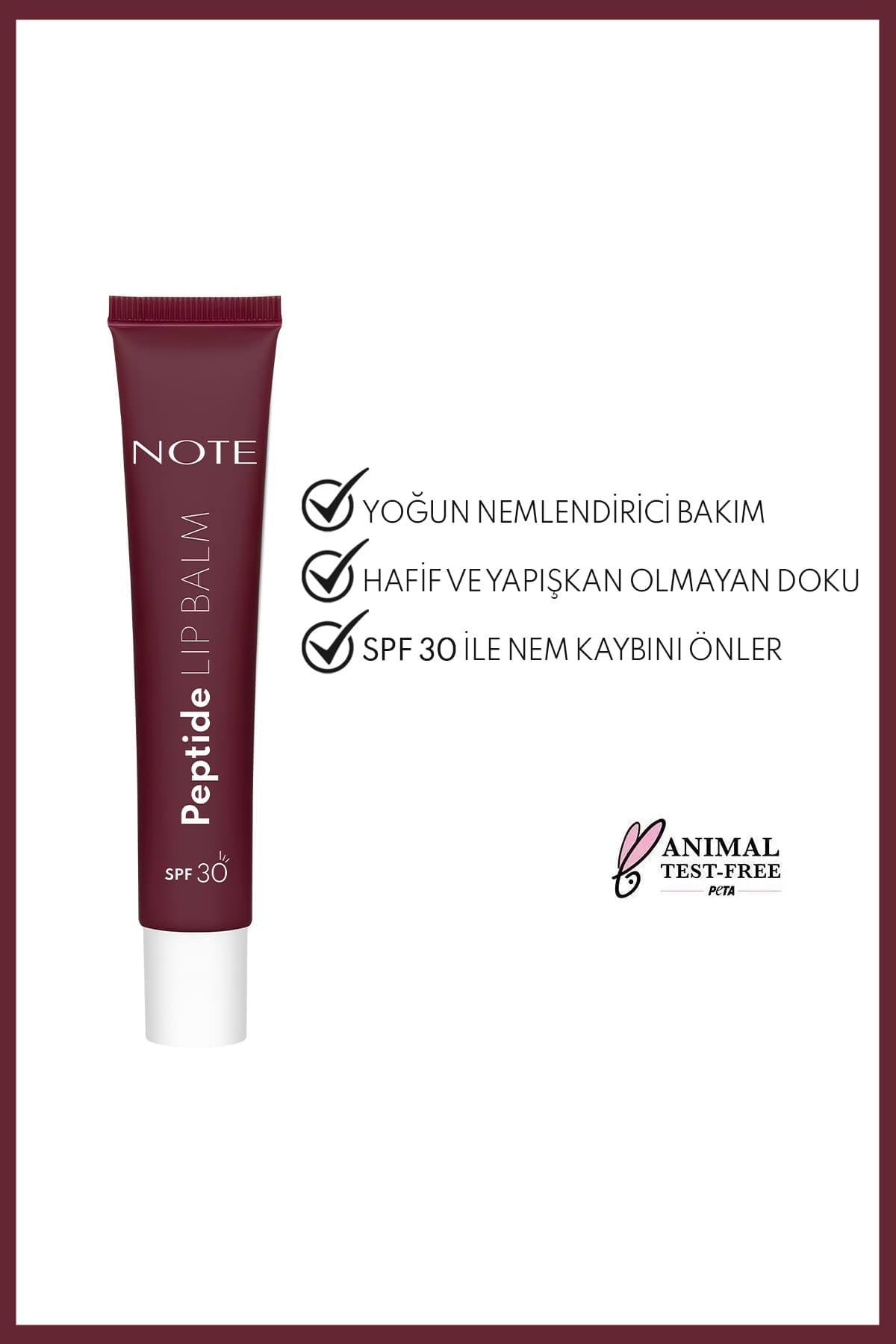 Peptide Lip Balm 04 Berry Glow SPF 30 Nemlendirici ve Parlatıcı Renkli Dudak Balmı