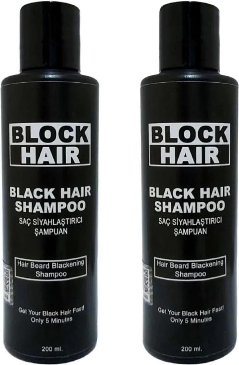 Saçları Siyahlaştıran Block Hair Şampuan 200ML x 2 Adet