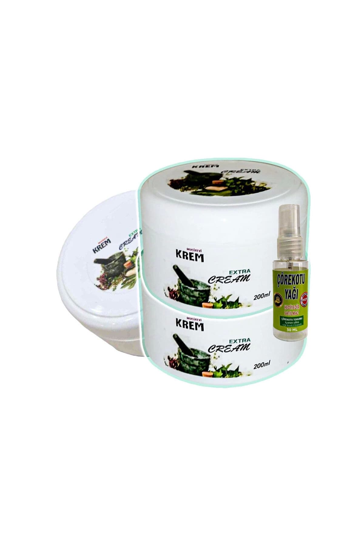 Mucizevi Krem Rahatlatıcı Bakım Masaj Kremi 3x125 ml+30 ml Çörek Otu Yağı ile