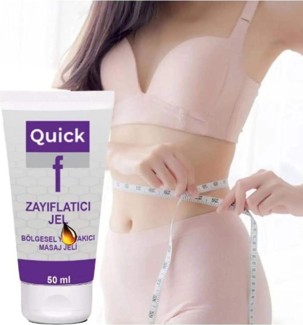 Ouıck Gel Bölgesel Masaj ve Bakım Kremi 50 ml x 1 Ad