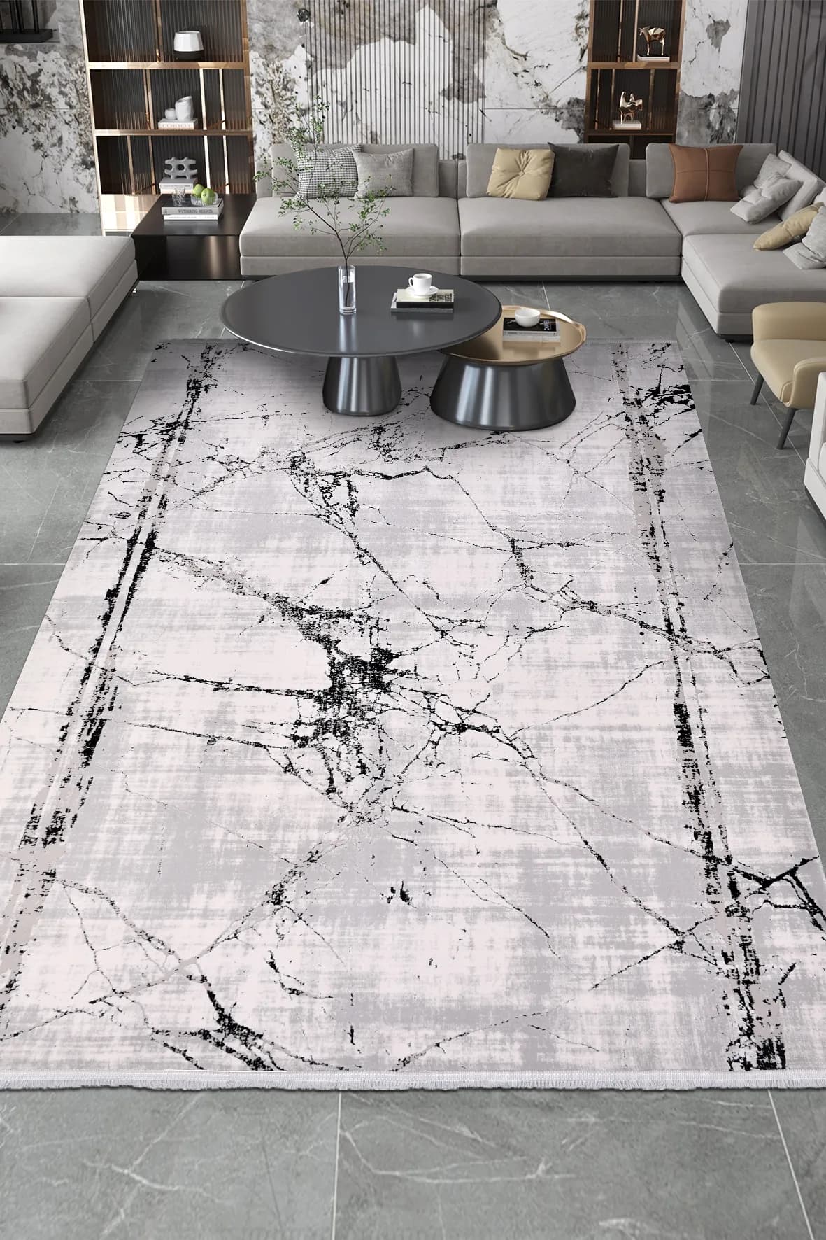 YoudayHomeCollection ROXSTONE Model Oturma Odası Halısı