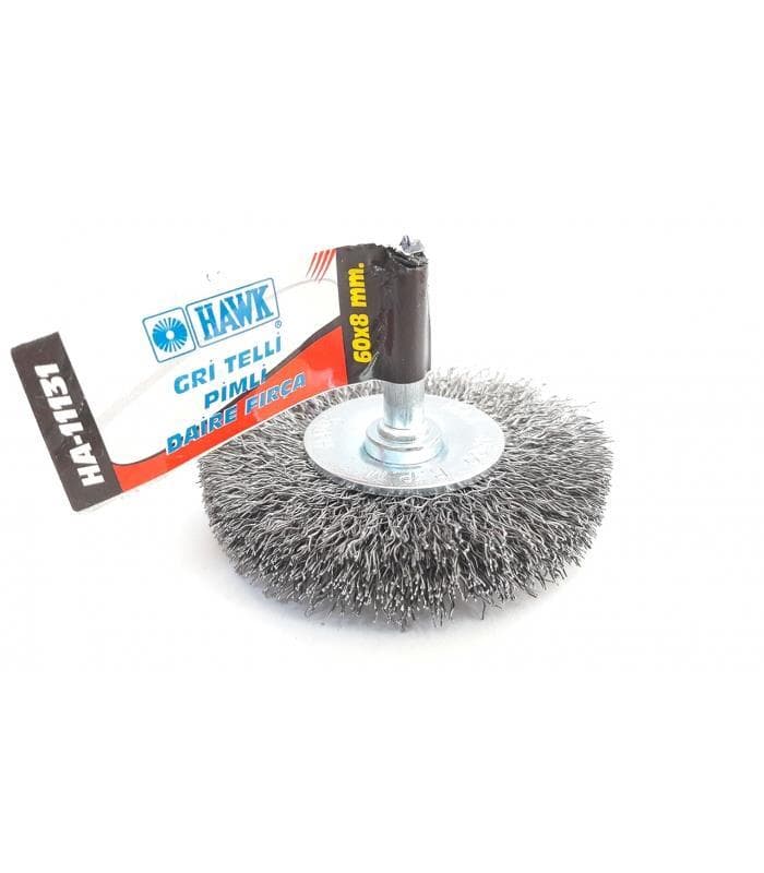 HA11131 Pimli Gri Tel Daire Fırça 60x8 mm
