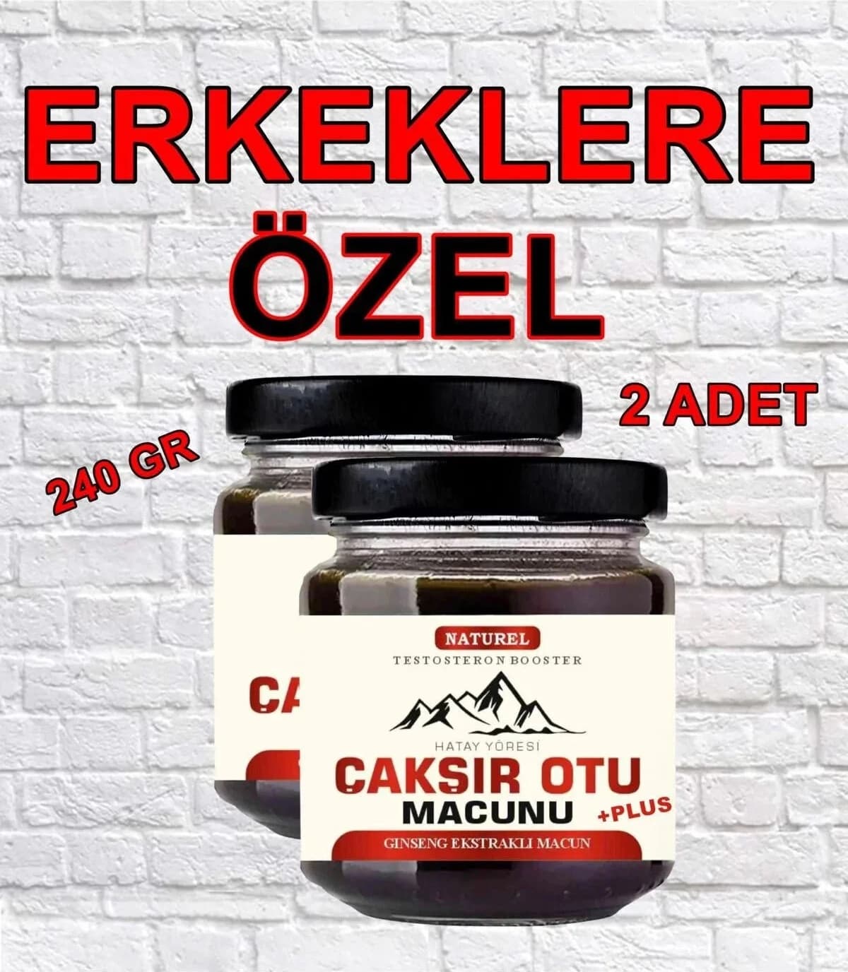 Hatay Yöresi Çakşır Otu Erkeklere Özel Macun 240 gr x 2 Adet