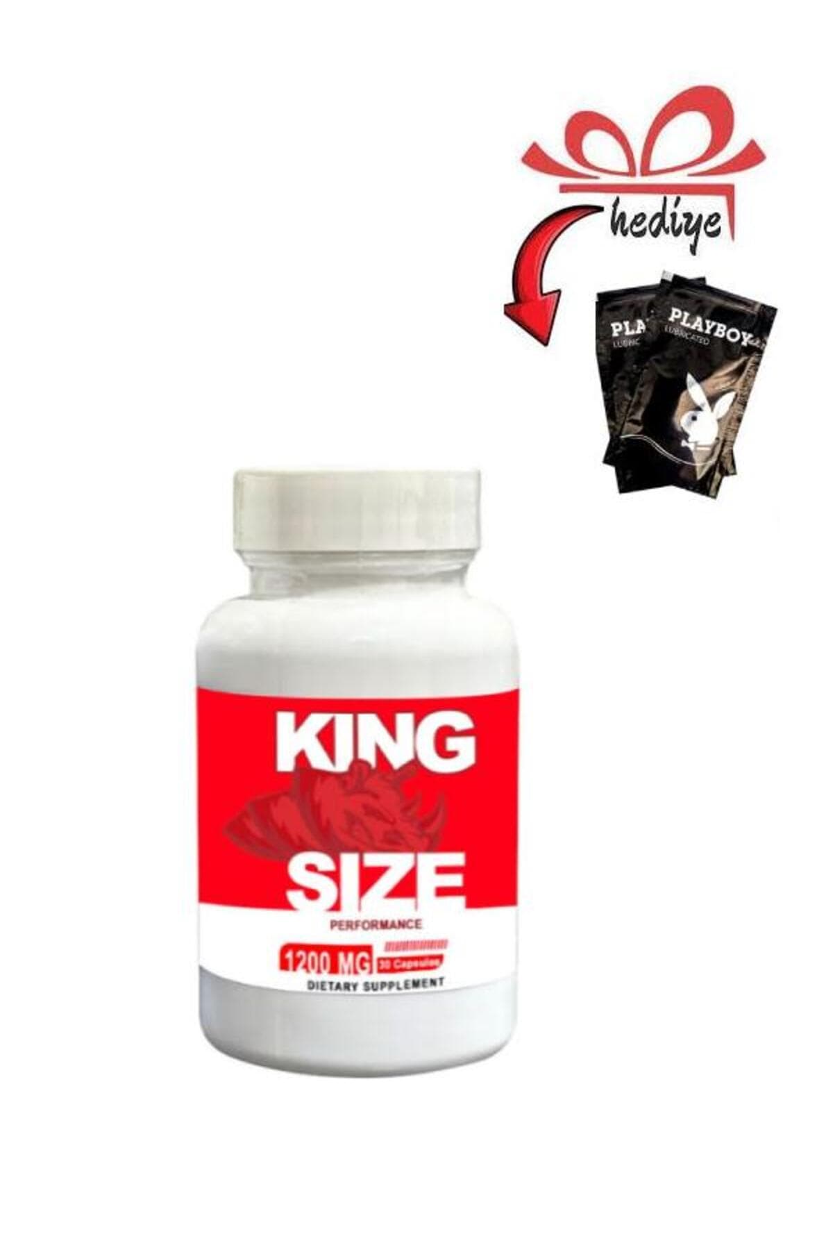 King Size Erkeklere Özel Destekleyici 30'lu + Kayganlaştırıcı Jelle