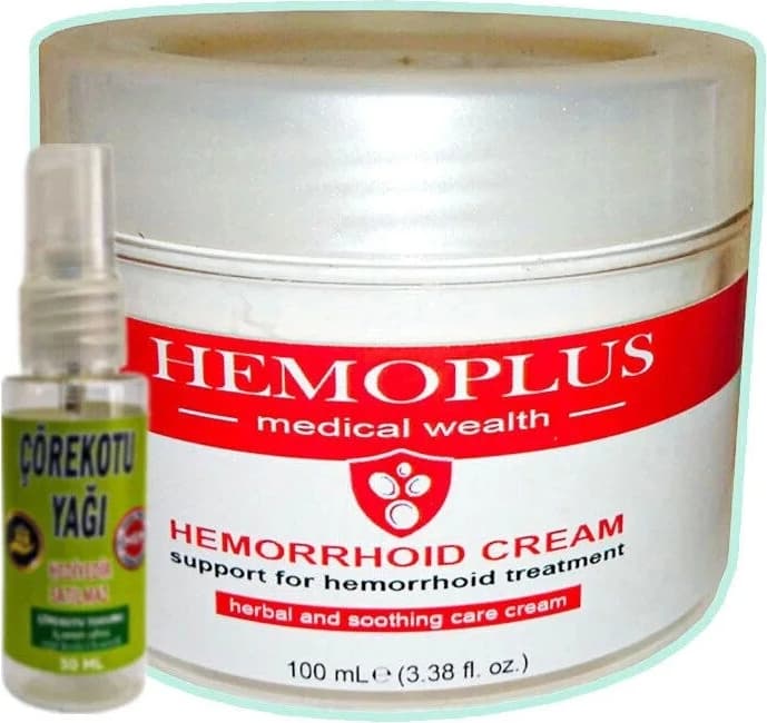 Süper Hemoplus 100 ml Bakım Kremi + 30 ml Çörek Otu Yağı ile