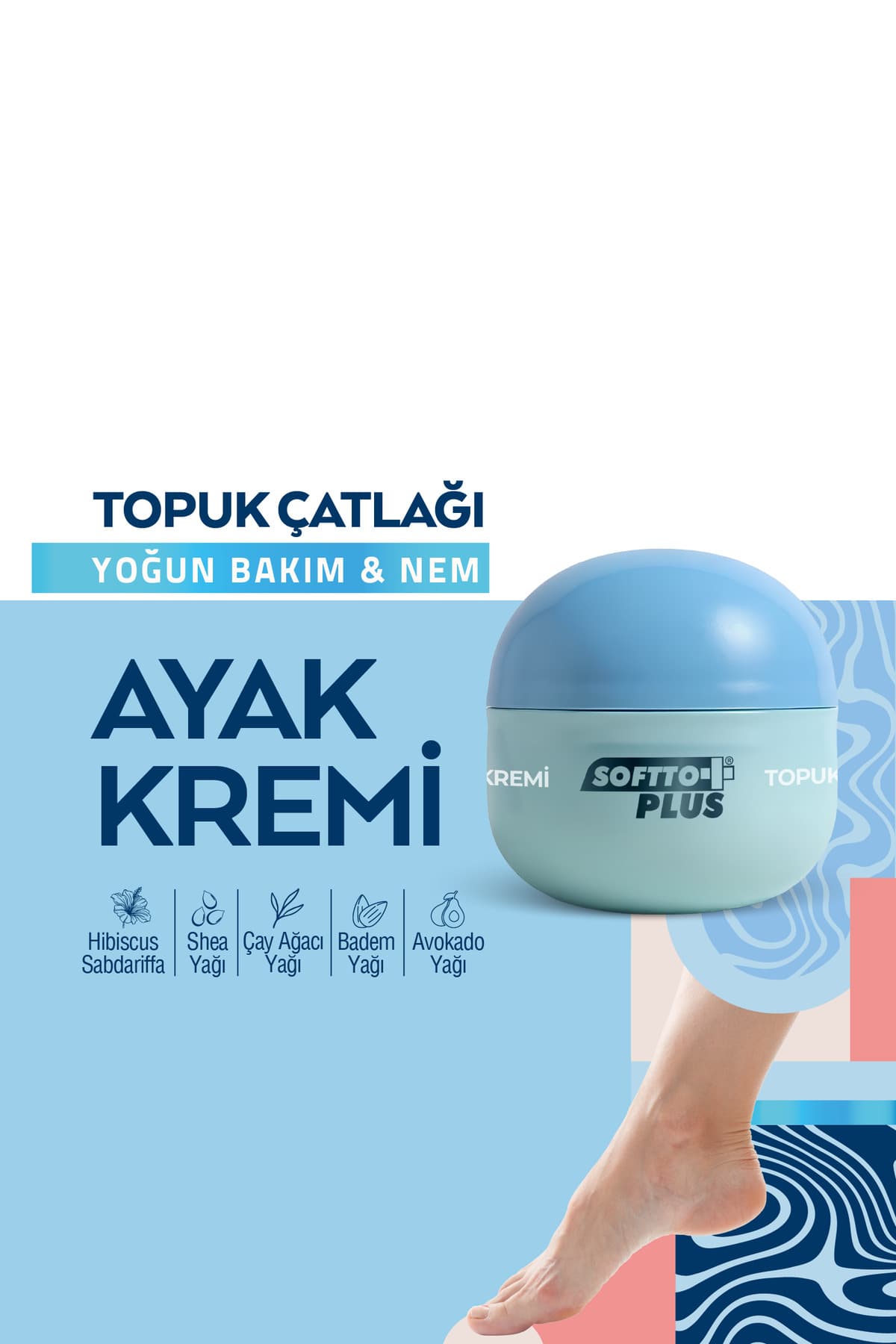 TOPUK ÇATLAĞI VE AYAK KREMİ 100 ML