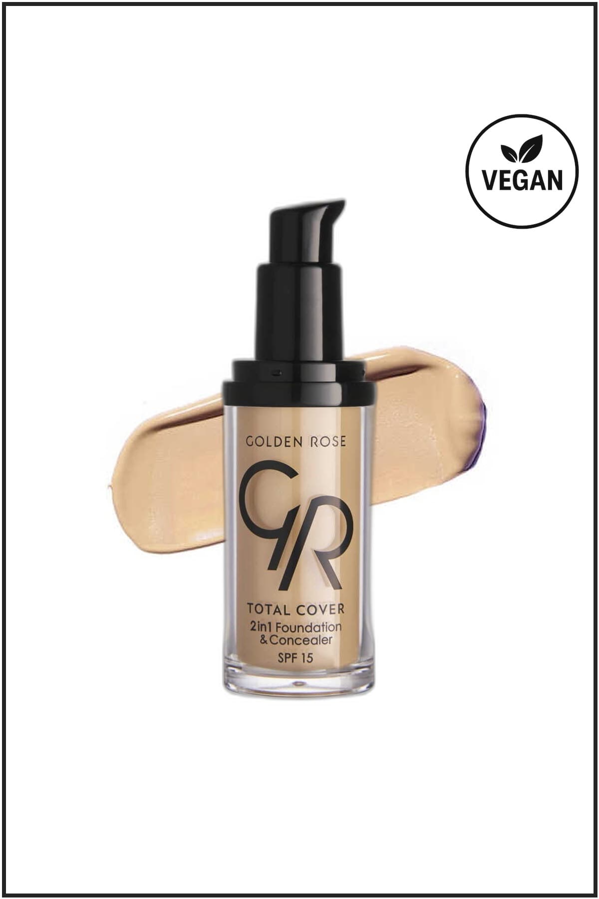 Fondöten & Kapatici Total Cover 2IN1 Foundation & Concealer NO:21