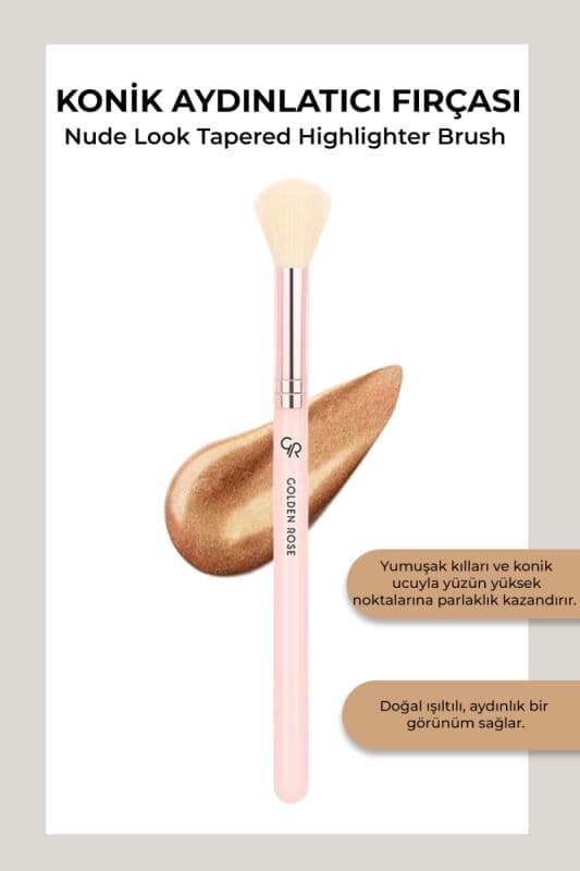 Nude Look Tapered Highlighter Brush - Konik Aydınlatıcı Fırçası