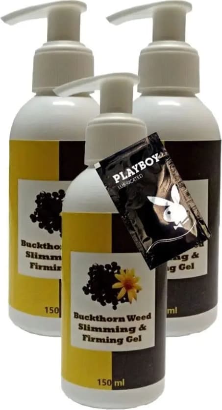 Buck Thorn Weed Slimming Bakım Masaj Kremi 3X150 ml + 1 Adet Jel ile