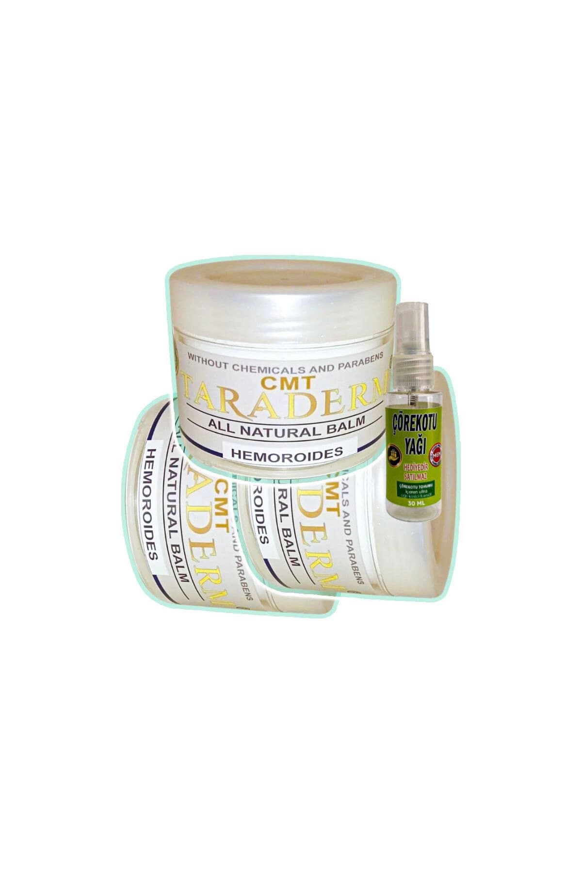 Taraderm 100 ml 3 Adet Rahatlatıcı Kremi + 30 ml Çörek Otu Yağ