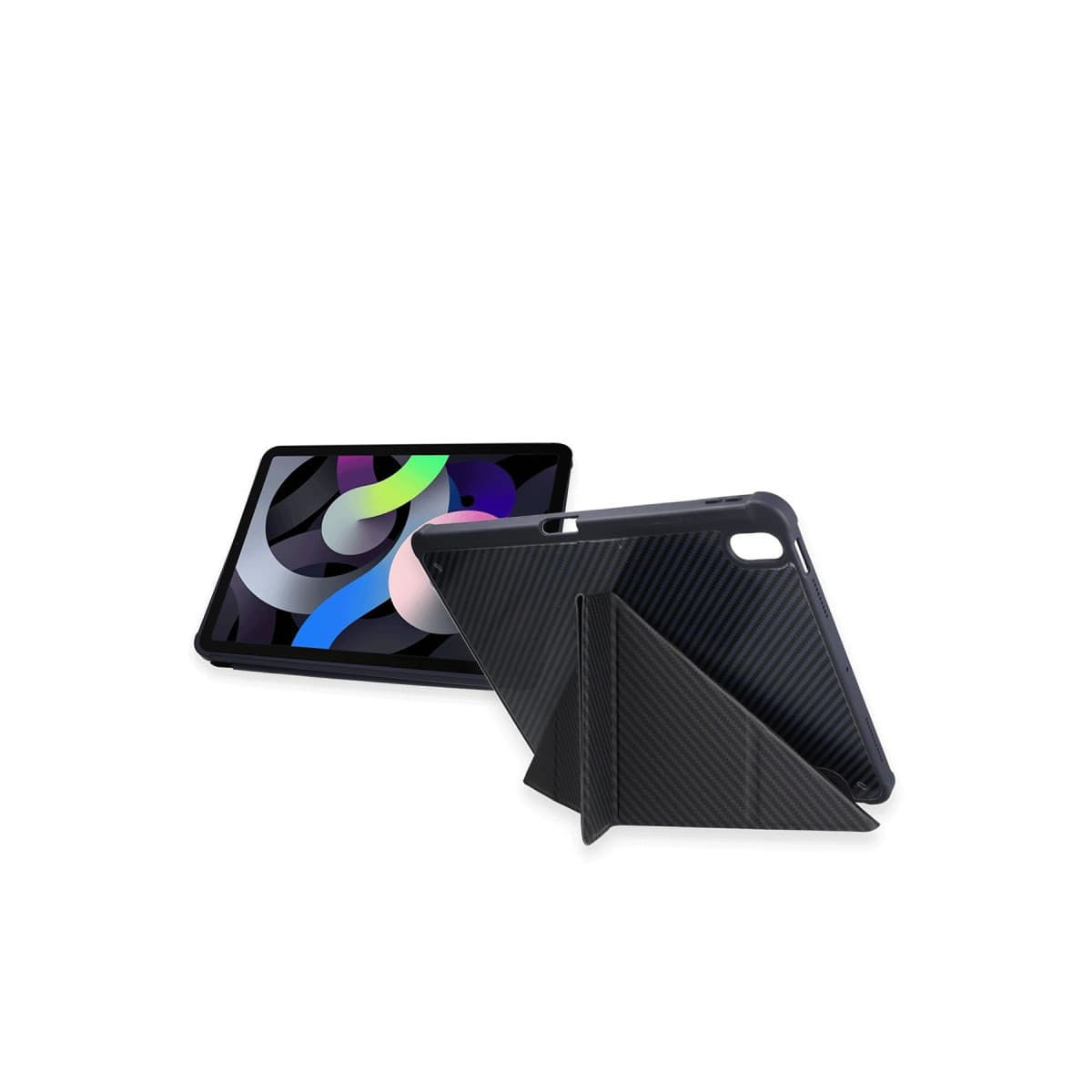 iPad Pro 11 (2024) Kılıf Color Karbon Tablet Kılıfı - Siyah