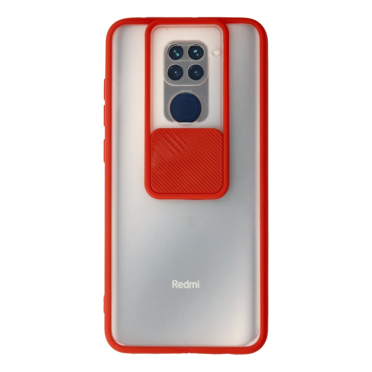Note 9 Kılıf Palm Buzlu Kamera Sürgülü Silikon - Kırmızı