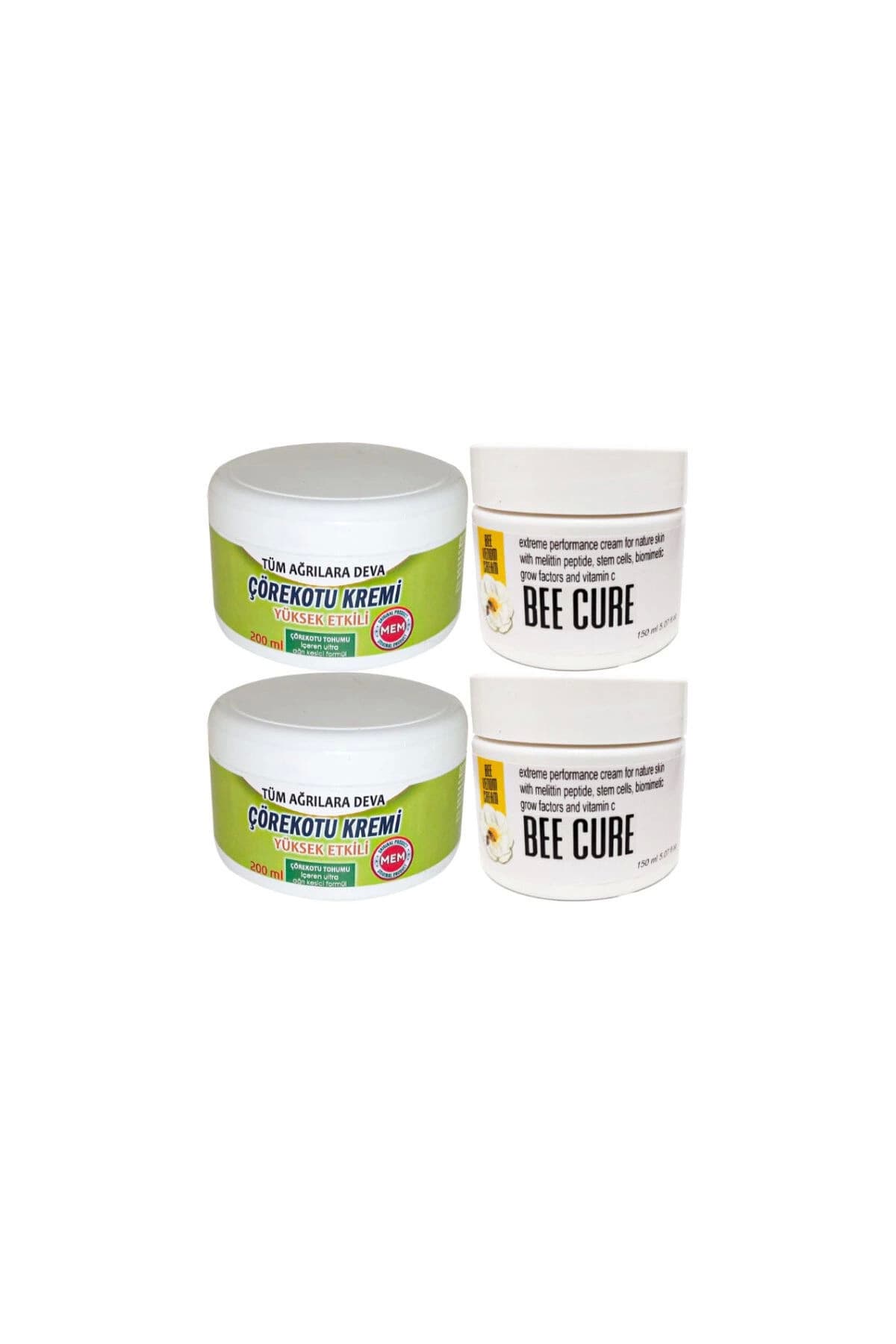 Çörek Otu Kremi Büyük XL Boy Krem 2x200 ml+ Bee Cure 2x150 ml Krem