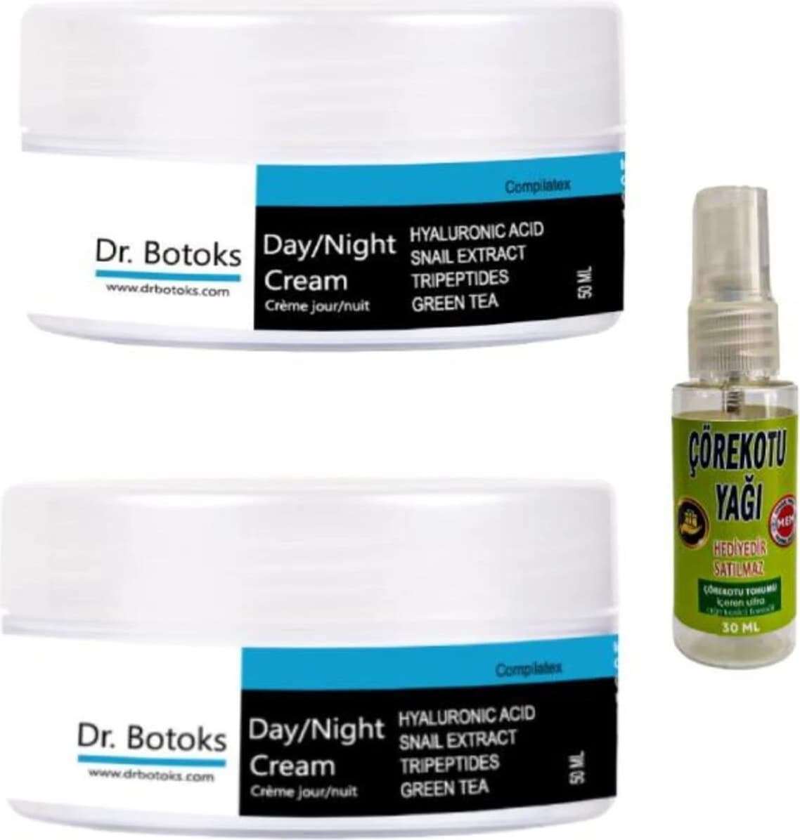 Dr Botoks Yüz Bakım Kremi 50 ml x 2 Adet+Çörek Otu 30 ml