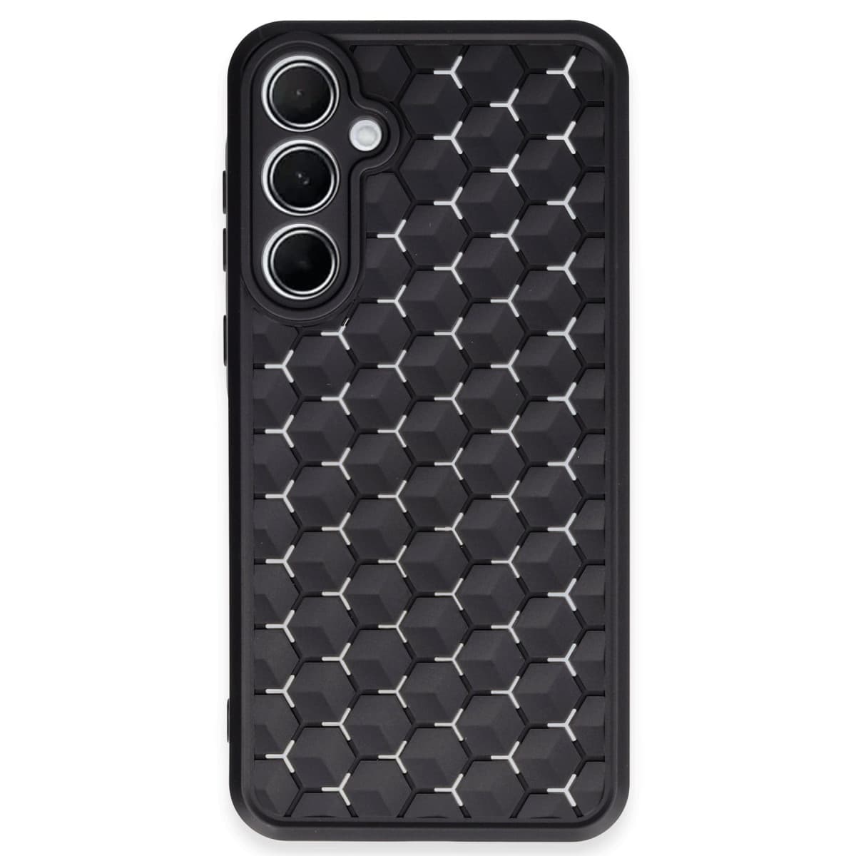 Galaxy A35 5G Kılıf Petek Silikon Kapak - Siyah
