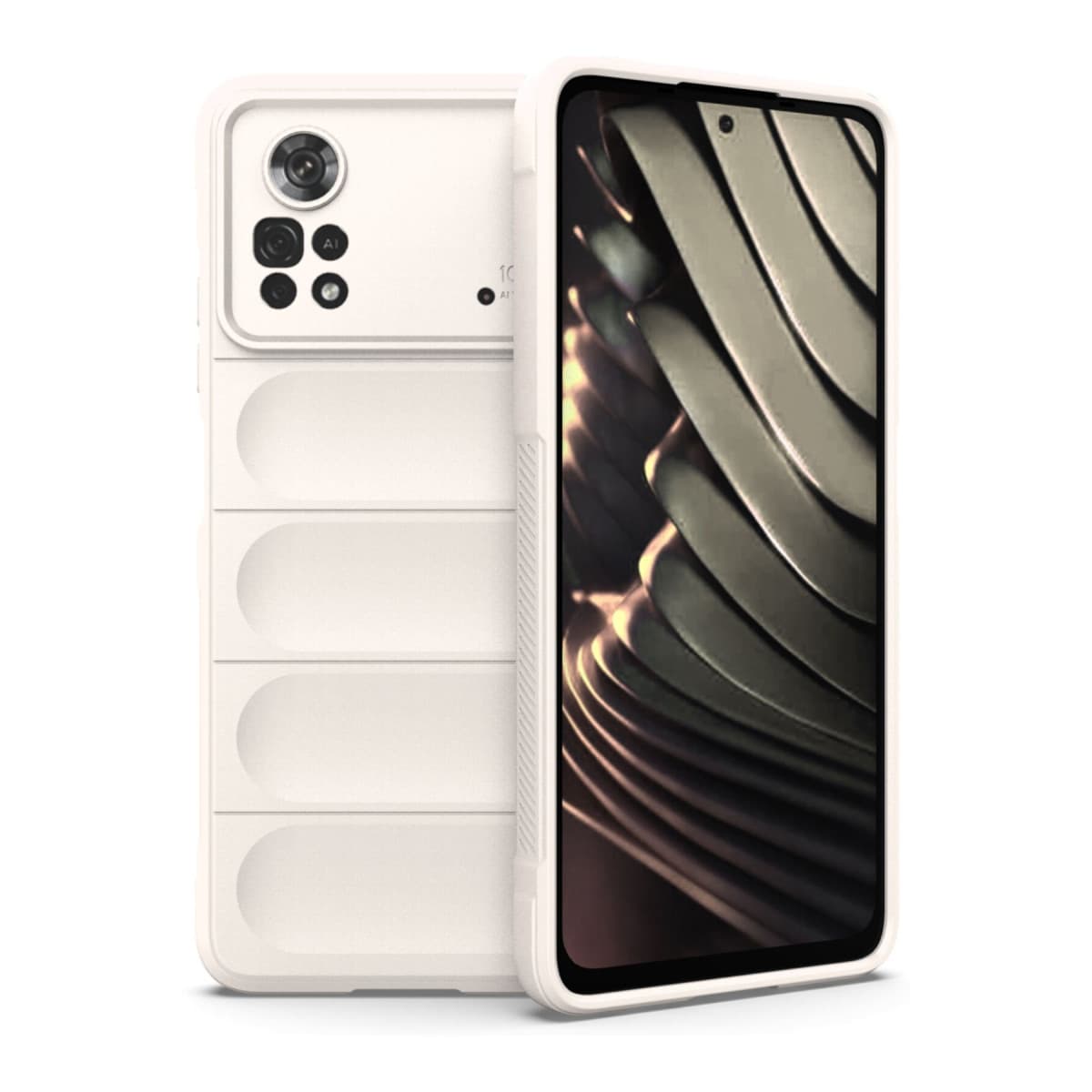 X4 Pro 5G Kılıf Optimum Silikon - Krem