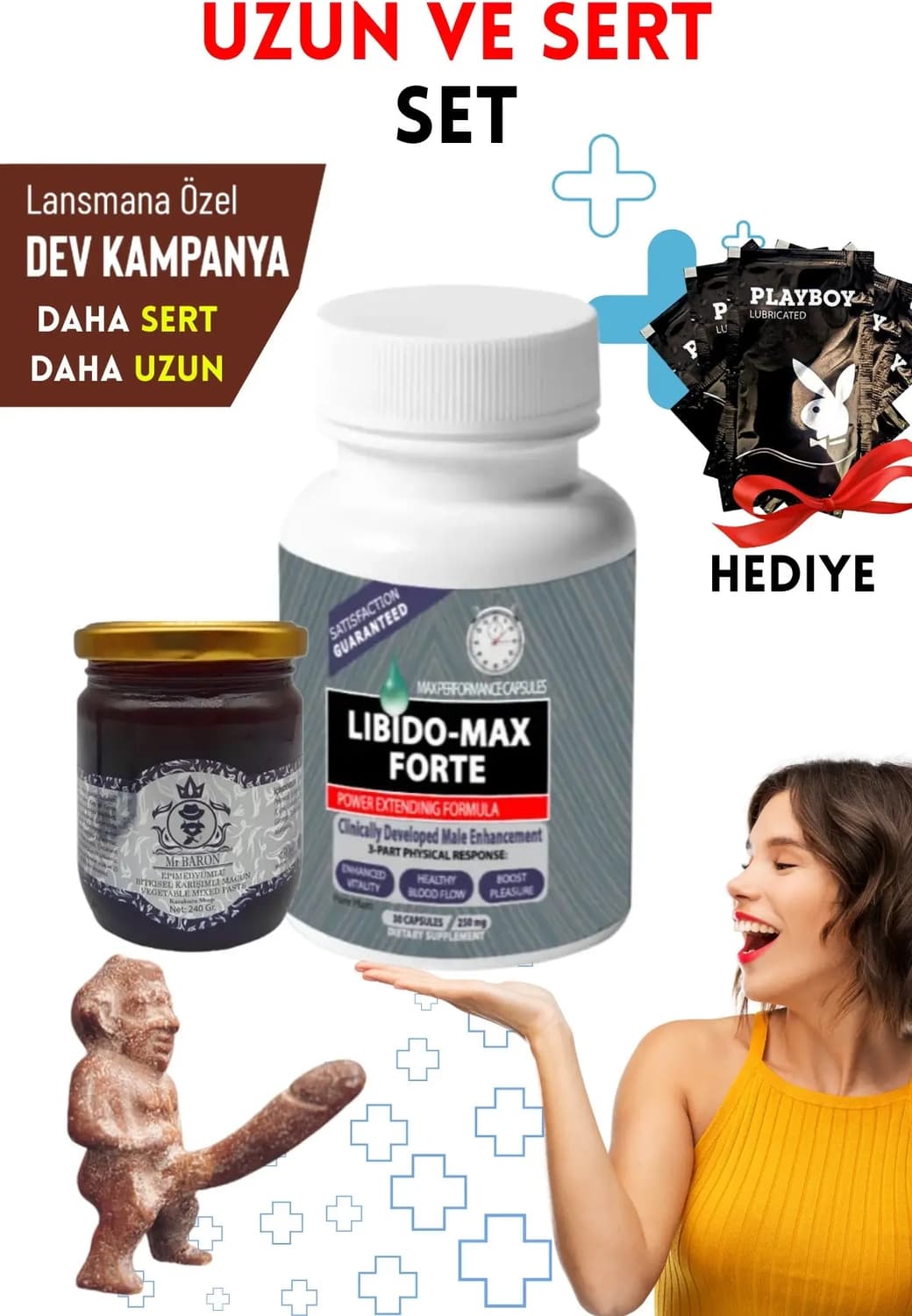 Libdo Max Forte Erkeklere Özel Set Macun ve Caps