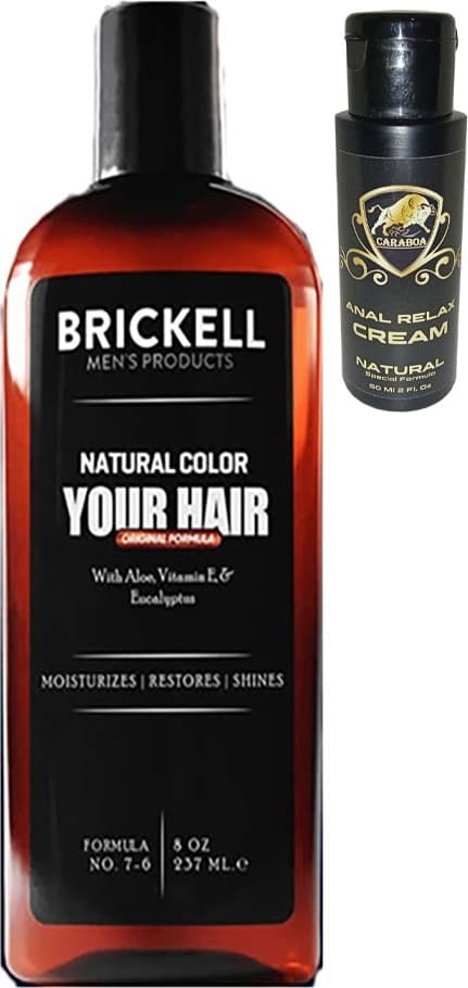 Brickell Saçsakal Beyazlıkgiderici 237 ml Erkeklere Özel Şampuan + Caraboa Analrahatlatıcı Krem